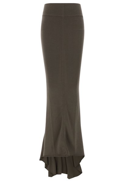 Rick Owens Dauphine Flared Hem Knitted Mermaid Skirt