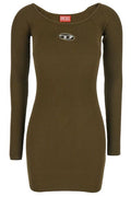 Diesel M-Vera Off-The-Shoulder Ribbed-Knit Dress
