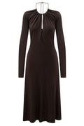 Ferragamo Long Crepe Dress