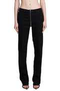 Mugler Straight-Leg Zipped Jeans