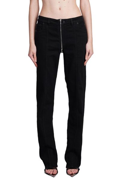 Mugler Straight-Leg Zipped Jeans