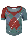 Vivienne Westwood Argyle Short-Sleeve Sweater