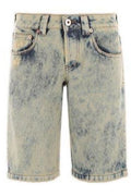Vaquera Logo-Patch Knee-Length Denim Shorts