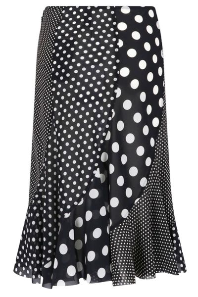 Junya Watanabe Asymmetric Polka-Dot Skirt