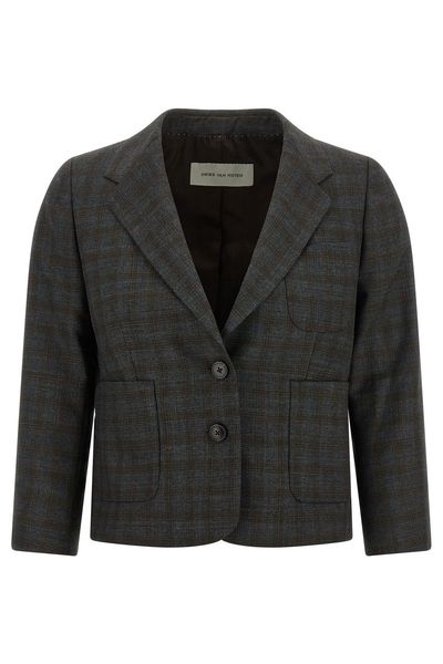 Dries Van Noten Bamis Single-Breasted Checked Blazer