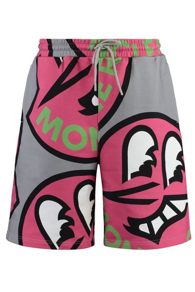 Moncler Printed Drawstring Bermuda Shorts