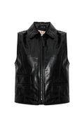 Marni Leather Zip-Front Vest