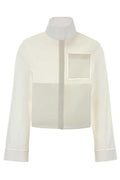 Alaïa High Neck Pocket Detail Top