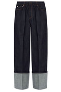 Givenchy Wide-Leg Cuffed Jeans