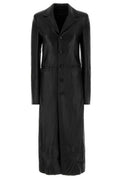 Balenciaga Mid-Length Leather Coat