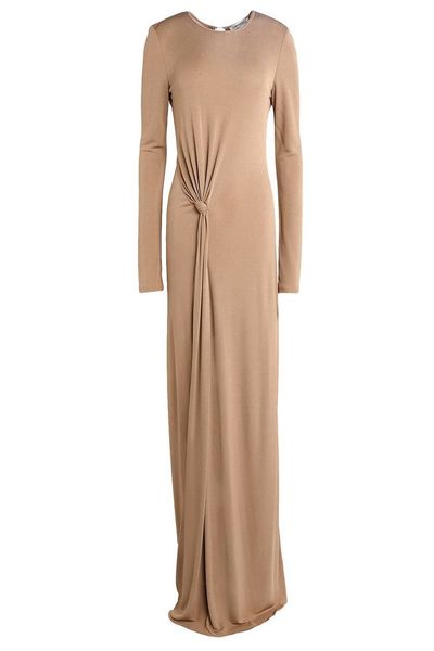 Saint Laurent Crewneck Jersey Long Dress