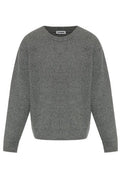 Jil Sander Ribbed Crew Neck Knitted Sweater