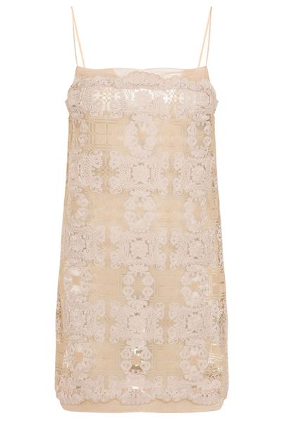 Ermanno Scervino Lace Appliqué Mini Dress