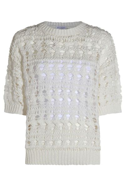 Brunello Cucinelli Textured Net Jumper