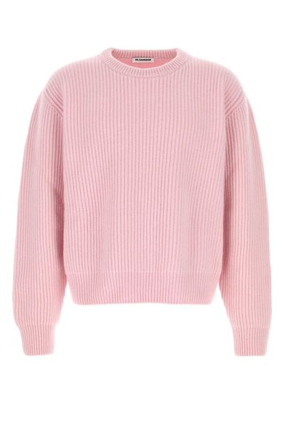 Jil Sander Ribbed Crew-Neck Knitted Sweater