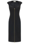 Elisabetta Franchi Double Layer Stretch Crêpe Dress