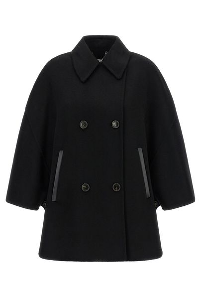 Max Mara Ospite Double-Breasted Cape