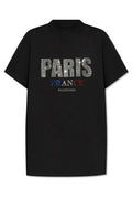 Balenciaga Logo Embellished Mockneck T-Shirt