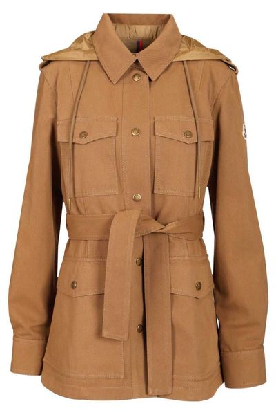 Moncler Centaurea Belted Hooded Jacket