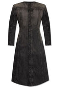 Diesel De-Sy-S Flared-Hem Denim Coat