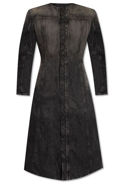 Diesel De-Sy-S Flared-Hem Denim Coat