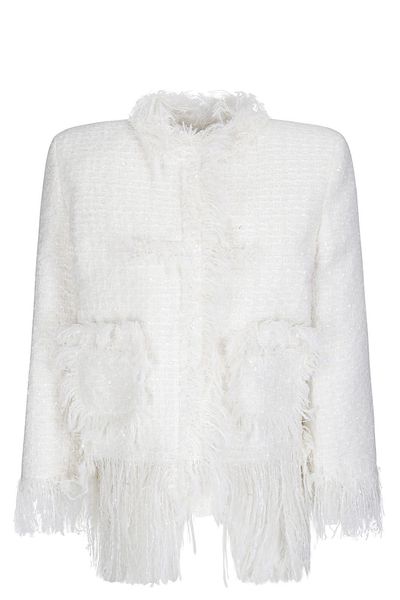 Matieres Fecales Mademoiselle Frayed Tweed Jacket