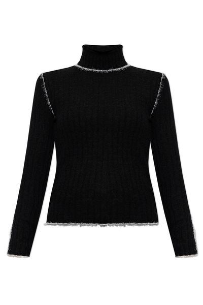 Moncler Contrast Stitch Turtleneck Sweater