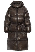 Diesel W-Isher Belted Long Down Puffer Coat