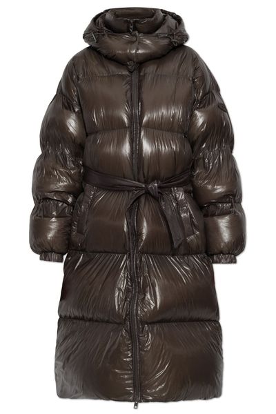 Diesel W-Isher Belted Long Down Puffer Coat