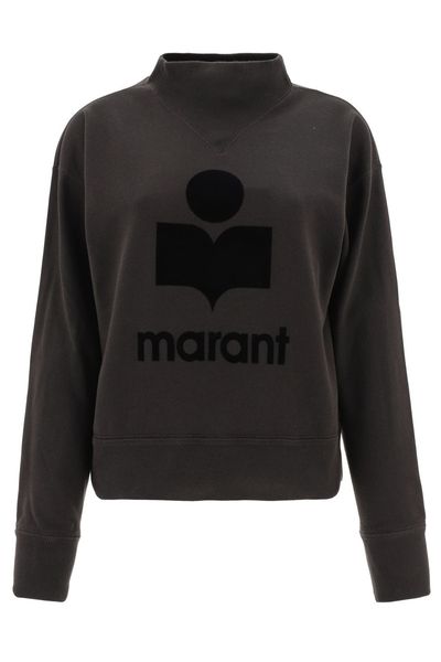Isabel Marant Étoile Moby High Neck Logo Sweatshirt