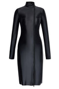 Diesel D-Silver Mock Neck Midi Dress