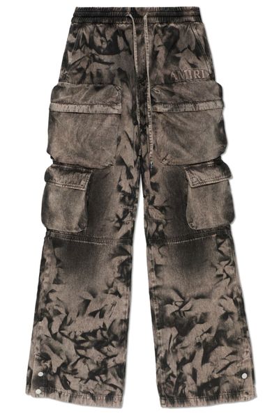 Amiri Logo Embossed Cargo Trousers
