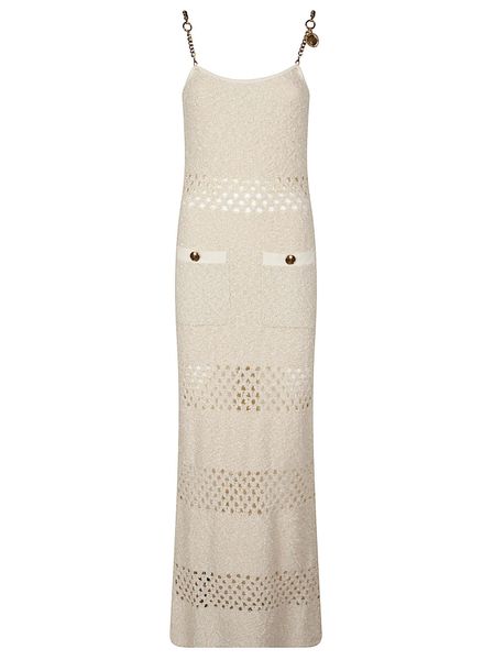 Elisabetta Franchi Cut-Out Bouclé Knitted Dress