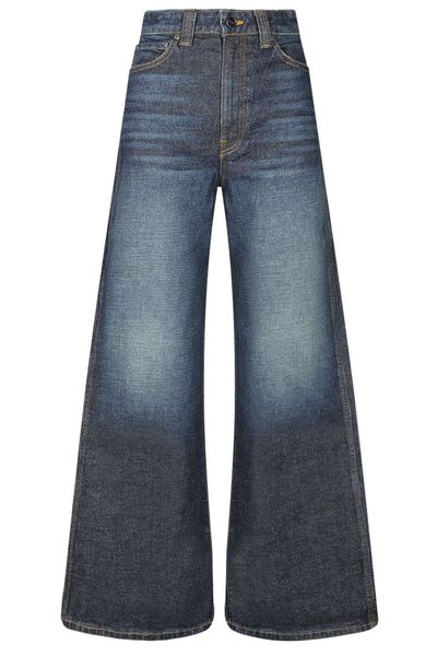 Khaite Wide-Leg High-Waist Jeans