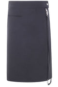 Courrèges Zipped Heritage Crepe Skirt