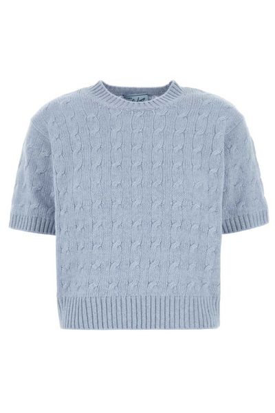 Prada Short-Sleeved Crewneck Jumper