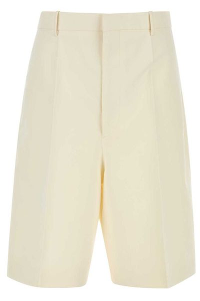 Bottega Veneta Pleat Detailed Bermuda Shorts