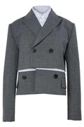 Sacai Double-Breasted Layered Jacket