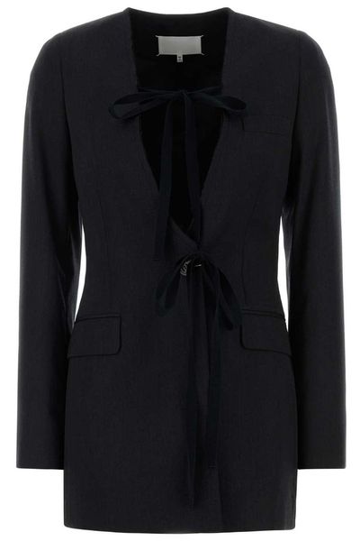 Maison Margiela Collarless Buttoned Blazer