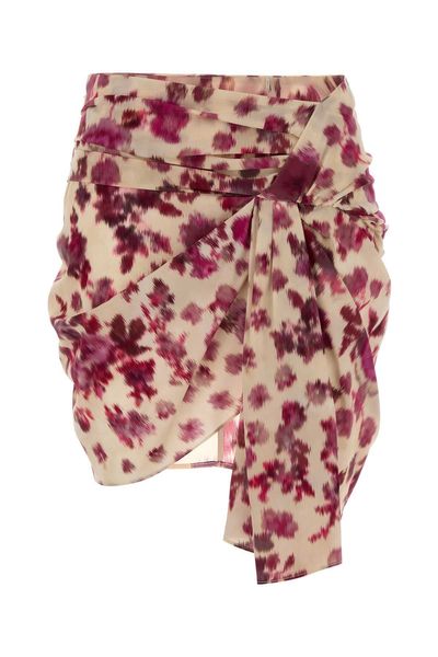 Isabel Marant Ovia Drape Detailed Mini Skirt