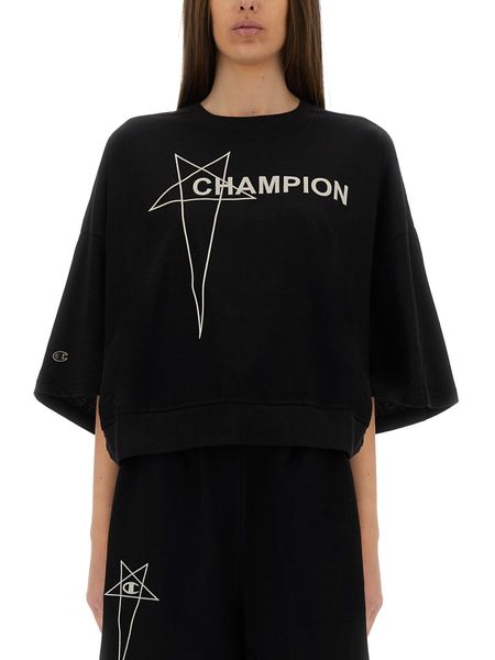 Rick Owens X Champion Cropped Tommy T-Shirt