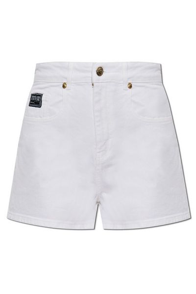 Versace Jeans Couture Logo Patch Denim Shorts