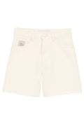 AMI Logo-Patch Denim Shorts
