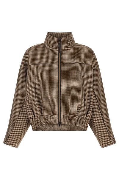 Brunello Cucinelli Prince of Wales Bomber Jacket