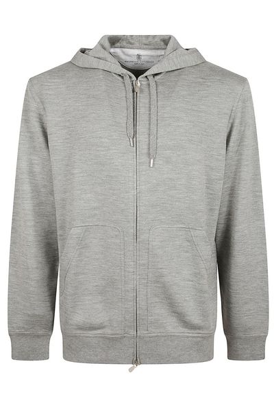 Brunello Cucinelli Zip-Up Hooded Sweater