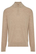 Zegna Mock-Neck Half-Zip Knitted Jumper