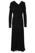 Ganni Ruched Long Dress