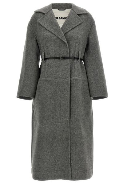 Jil Sander Single-Breasted Belted Coat