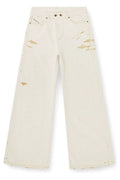 Diesel Distressed Wide-Leg Jeans