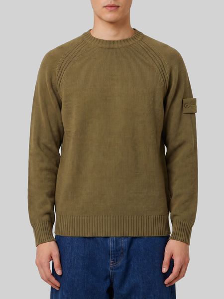 Stone Island Ghost Ribbed Knitted Sweater